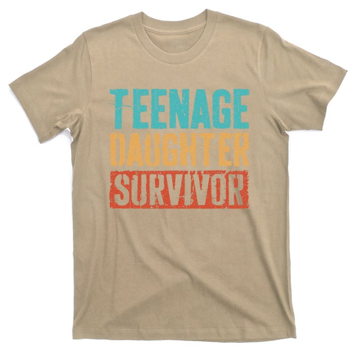 Teenage Daughter Survivor Vintage Dad Mom FatherS Day Gift T-Shirt