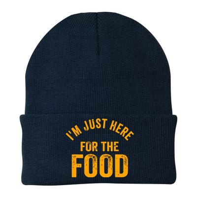 Turkey Day Shirt I'm Just Here For The Food Thanksgiving Day Knit Cap Winter Beanie