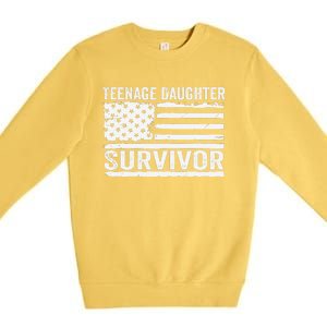 Teenage Daughter Survivor Gift Premium Crewneck Sweatshirt