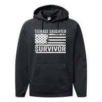 Teenage Daughter Survivor Gift Performance Fleece Hoodie