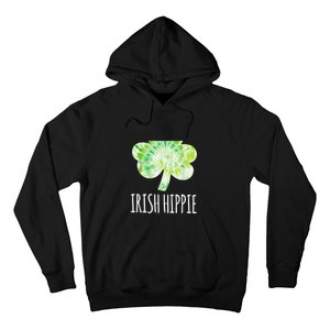 Tie Dye Shamrock Irish Hippie Clover Saint Patricks Day Hoodie