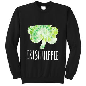 Tie Dye Shamrock Irish Hippie Clover Saint Patricks Day Sweatshirt