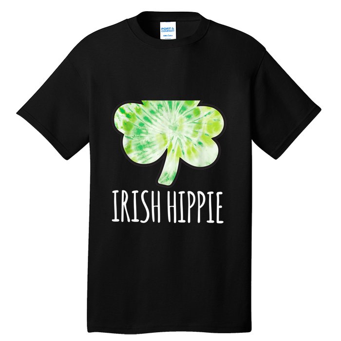 Tie Dye Shamrock Irish Hippie Clover Saint Patricks Day Tall T-Shirt