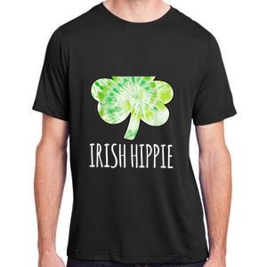 Tie Dye Shamrock Irish Hippie Clover Saint Patricks Day Adult ChromaSoft Performance T-Shirt