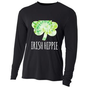 Tie Dye Shamrock Irish Hippie Clover Saint Patricks Day Cooling Performance Long Sleeve Crew