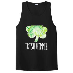 Tie Dye Shamrock Irish Hippie Clover Saint Patricks Day PosiCharge Competitor Tank