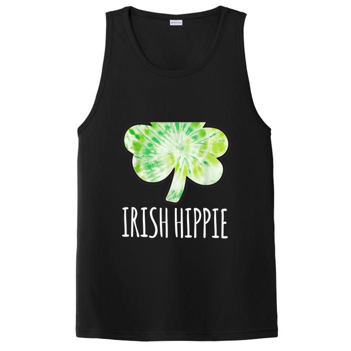 Tie Dye Shamrock Irish Hippie Clover Saint Patricks Day PosiCharge Competitor Tank