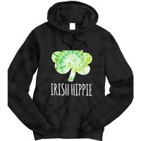 Tie Dye Shamrock Irish Hippie Clover Saint Patricks Day Tie Dye Hoodie