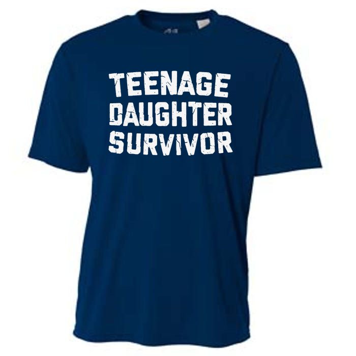 Teenage Daughter Survivor Funny Teenager FatherS Day Quotex Cooling Performance Crew T-Shirt