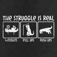 Trex Dino Struggle Is Real Weights Gym Workout Cool Comfort Performance Bucket Hat