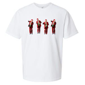 Trump Dance Santa Claus Christmas Xmas Pajamas Holiday Sueded Cloud Jersey T-Shirt