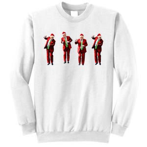 Trump Dance Santa Claus Christmas Xmas Pajamas Holiday Sweatshirt