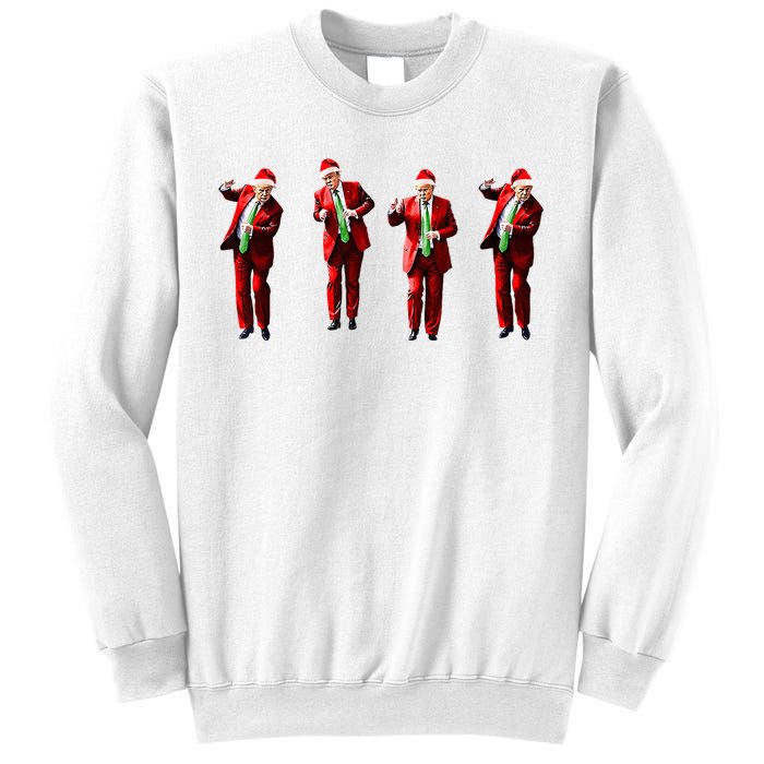 Trump Dance Santa Claus Christmas Xmas Pajamas Holiday Sweatshirt