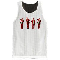 Trump Dance Santa Claus Christmas Xmas Pajamas Holiday Mesh Reversible Basketball Jersey Tank