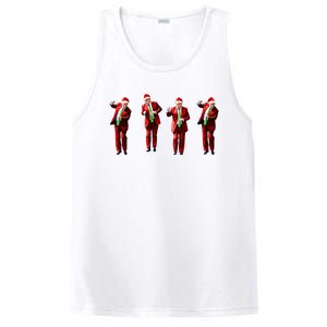 Trump Dance Santa Claus Christmas Xmas Pajamas Holiday PosiCharge Competitor Tank