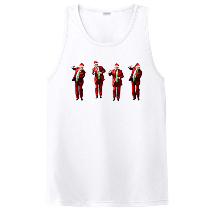 Trump Dance Santa Claus Christmas Xmas Pajamas Holiday PosiCharge Competitor Tank