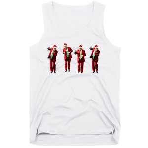 Trump Dance Santa Claus Christmas Xmas Pajamas Holiday Tank Top