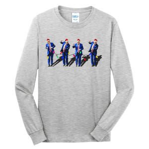 Trump Dance Santa Claus Xmas Pajama Tall Long Sleeve T-Shirt