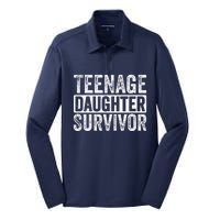 Teenage Daughter Survivor Silk Touch Performance Long Sleeve Polo