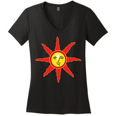 The Dark Souls New Vector Design Women's V-Neck T-Shirt