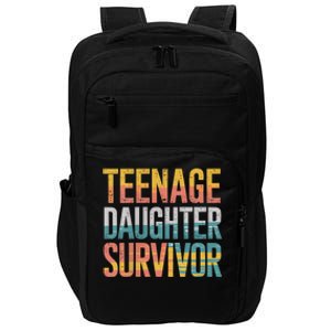 Teenage Daughter Survivor FatherS Day Present Dad Joke Impact Tech Backpack