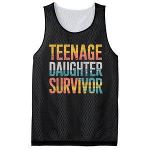 Teenage Daughter Survivor FatherS Day Present Dad Joke Mesh Reversible Basketball Jersey Tank