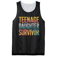 Teenage Daughter Survivor FatherS Day Present Dad Joke Mesh Reversible Basketball Jersey Tank