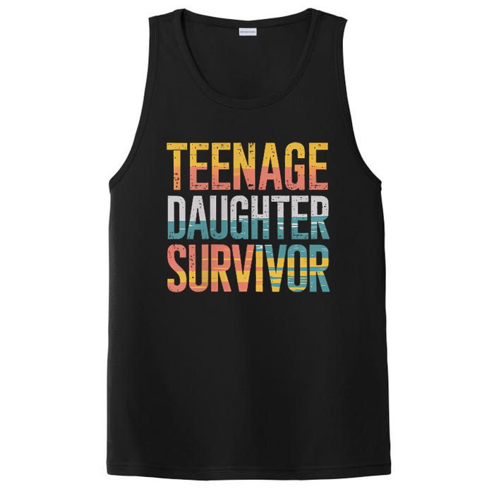 Teenage Daughter Survivor FatherS Day Present Dad Joke PosiCharge Competitor Tank