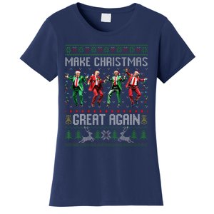 Trump Dance Santa Claus Make Christmas Great Again Ymca Women's T-Shirt