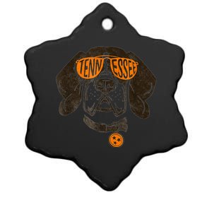 Tennessee Dog Sport Lovers | Tennessee Tri Stars Flag Ceramic Star Ornament