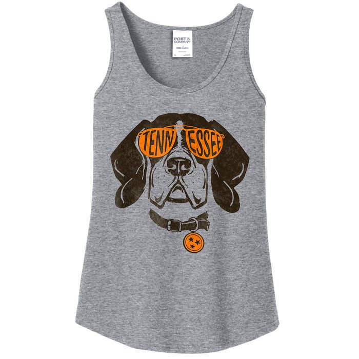 Tennessee Dog Sport Lovers | Tennessee Tri Stars Flag Ladies Essential Tank