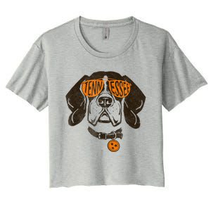 Tennessee Dog Sport Lovers | Tennessee Tri Stars Flag Women's Crop Top Tee