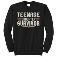 Teenage Daughter Survivor Vintage Dad Mom FatherS Day Gifts Tall Sweatshirt