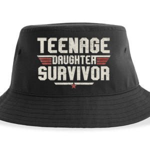 Teenage Daughter Survivor Teenager Dad Mom FatherS Day Sustainable Bucket Hat