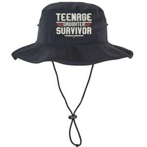 Teenage Daughter Survivor Teenager Dad Mom FatherS Day Legacy Cool Fit Booney Bucket Hat