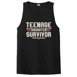 Teenage Daughter Survivor Teenager Dad Mom FatherS Day PosiCharge Competitor Tank