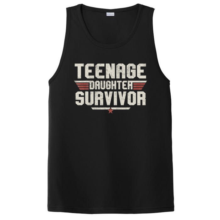 Teenage Daughter Survivor Teenager Dad Mom FatherS Day PosiCharge Competitor Tank