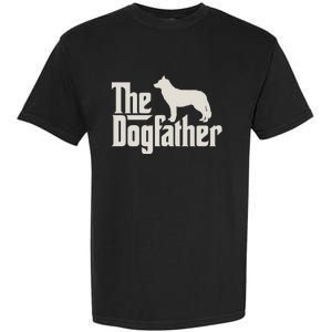 The Dogfather Siberian Husky Dog Dad Pullover Hoodie Garment-Dyed Heavyweight T-Shirt