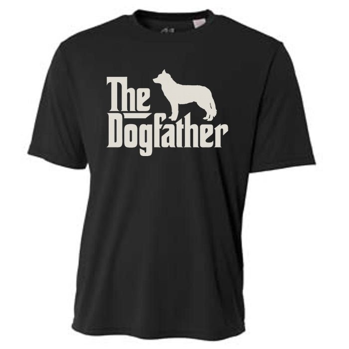 The Dogfather Siberian Husky Dog Dad Pullover Hoodie Cooling Performance Crew T-Shirt