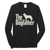 The Dogfather Siberian Husky Dog Dad Pullover Hoodie Long Sleeve Shirt