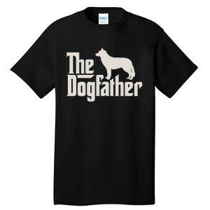 The Dogfather Siberian Husky Dog Dad Pullover Hoodie Tall T-Shirt