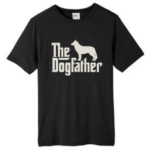 The Dogfather Siberian Husky Dog Dad Pullover Hoodie Tall Fusion ChromaSoft Performance T-Shirt