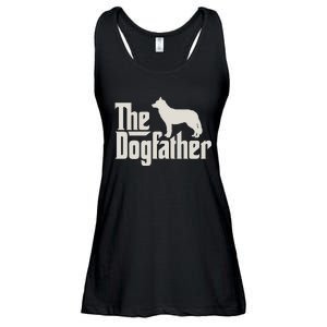 The Dogfather Siberian Husky Dog Dad Pullover Hoodie Ladies Essential Flowy Tank