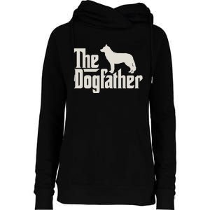 The Dogfather Siberian Husky Dog Dad Pullover Hoodie Womens Funnel Neck Pullover Hood