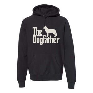 The Dogfather Siberian Husky Dog Dad Pullover Hoodie Premium Hoodie