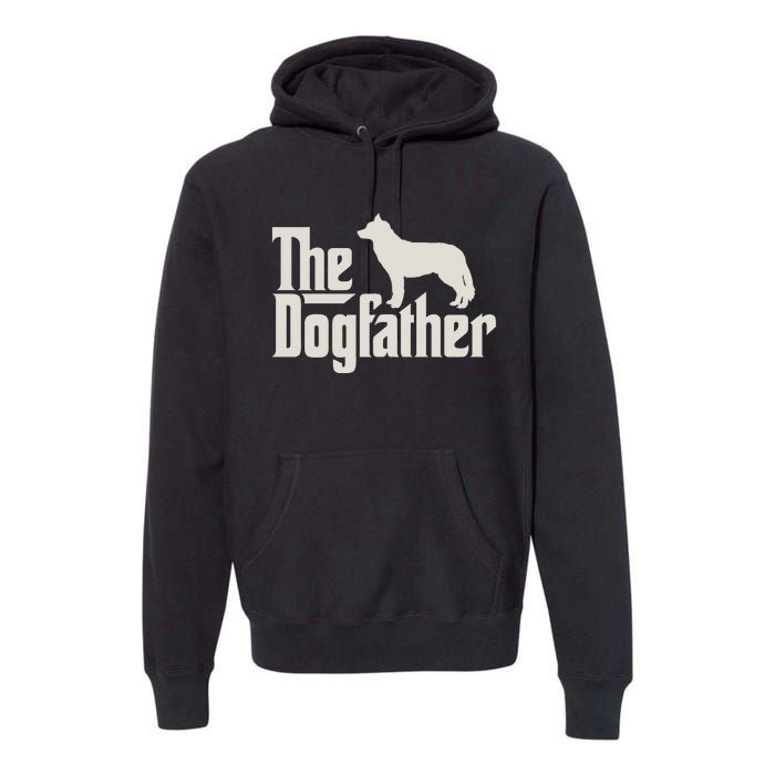 The Dogfather Siberian Husky Dog Dad Pullover Hoodie Premium Hoodie