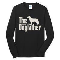 The Dogfather Siberian Husky Dog Dad Pullover Hoodie Tall Long Sleeve T-Shirt