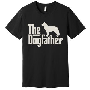 The Dogfather Siberian Husky Dog Dad Pullover Hoodie Premium T-Shirt