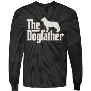 The Dogfather Siberian Husky Dog Dad Pullover Hoodie Tie-Dye Long Sleeve Shirt