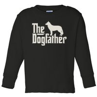 The Dogfather Siberian Husky Dog Dad Pullover Hoodie Toddler Long Sleeve Shirt